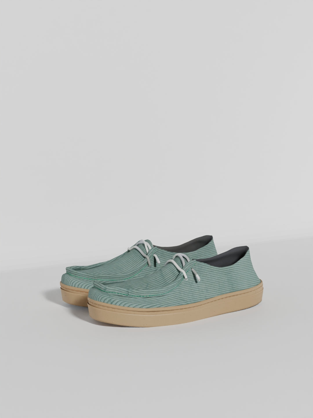 The Luna Blue Corduroy in Gum Sole