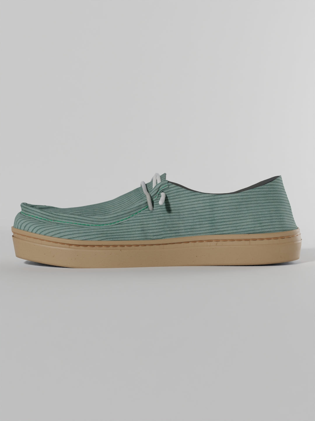 The Luna Blue Corduroy in Gum Sole