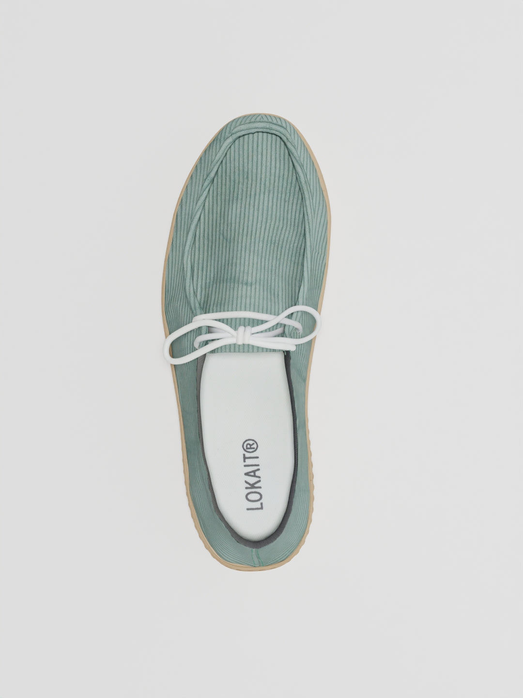 The Luna Blue Corduroy in Gum Sole