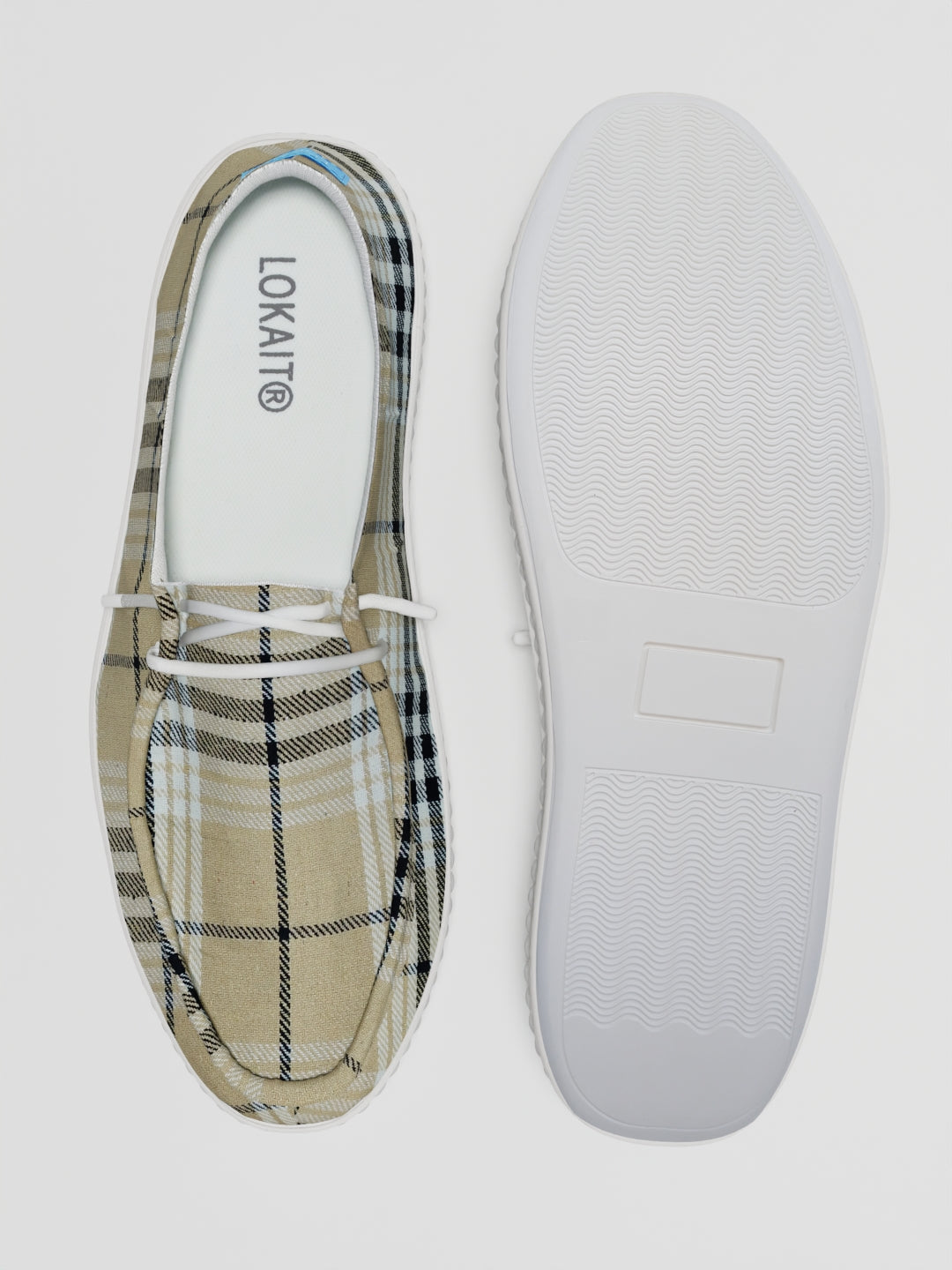 The Lusha Beige Check