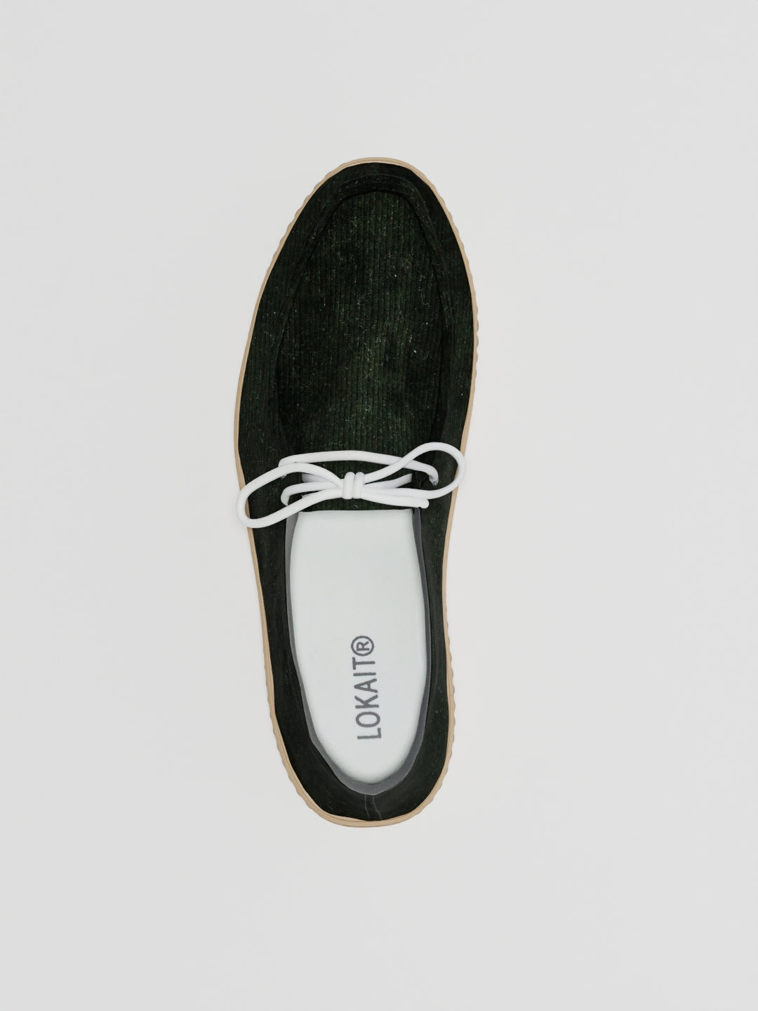 The Luna Black Corduroy in Gum Sole
