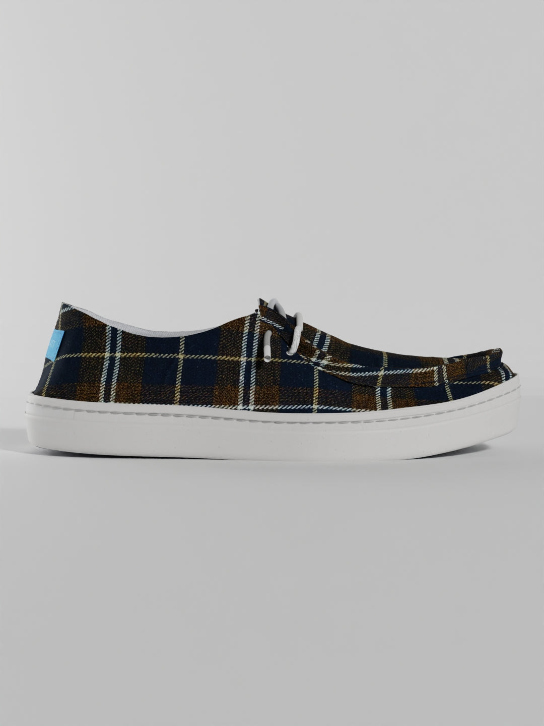 The Luna Navy and Brown Check