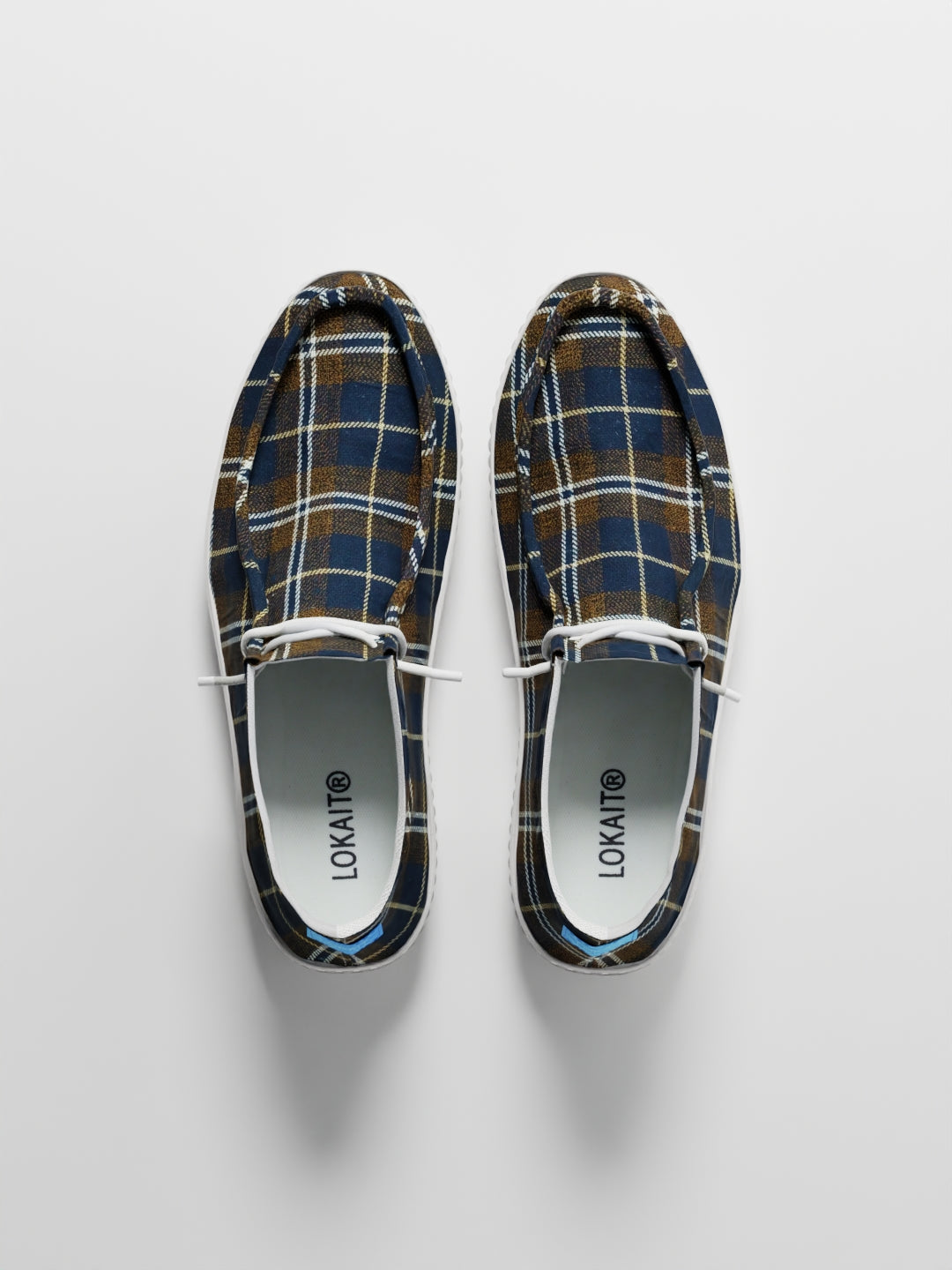 The Luna High Top Brown Tartan
