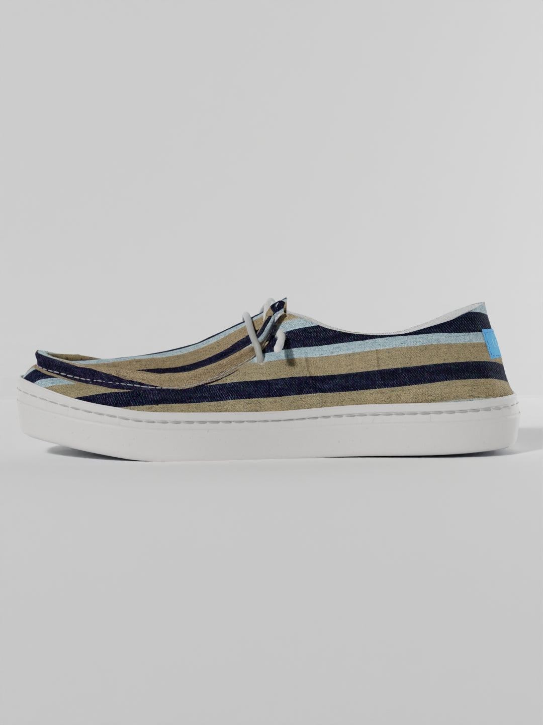 The Lusha Denim and Beige