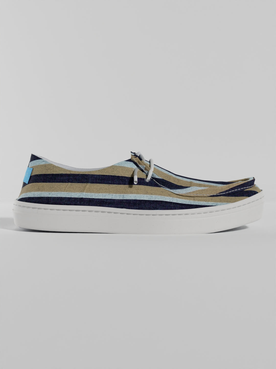The Lusha Denim and Beige