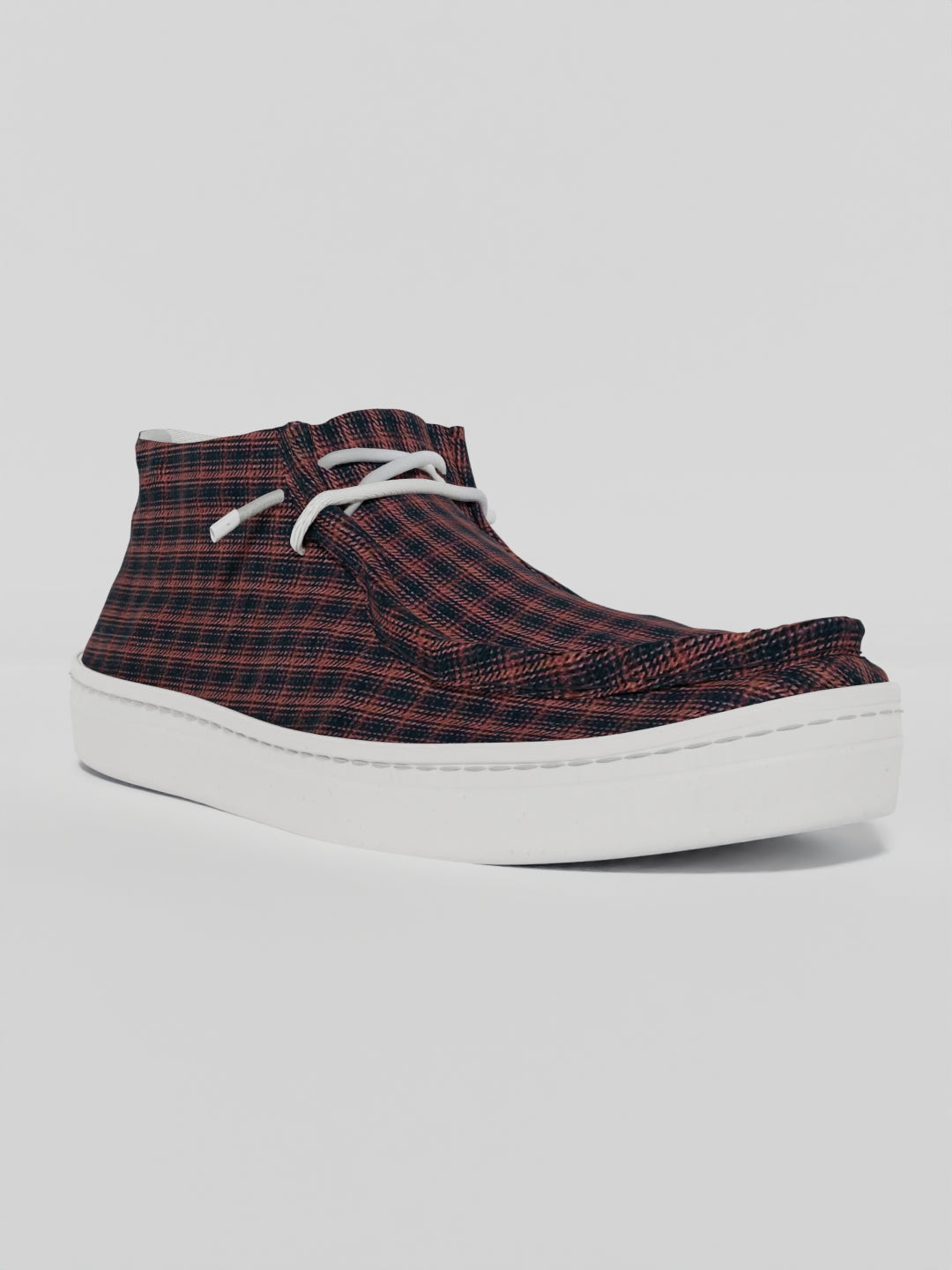 The Luna High Top Brown Small Check