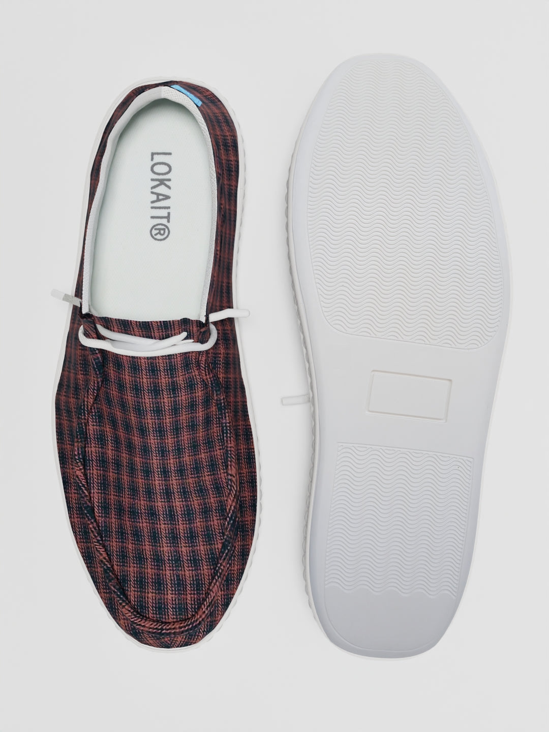 The Luna High Top Brown Small Check
