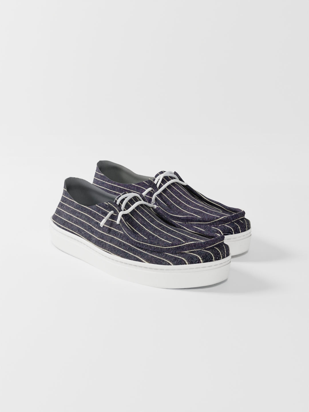The Luna Dark Denim Pinstripe