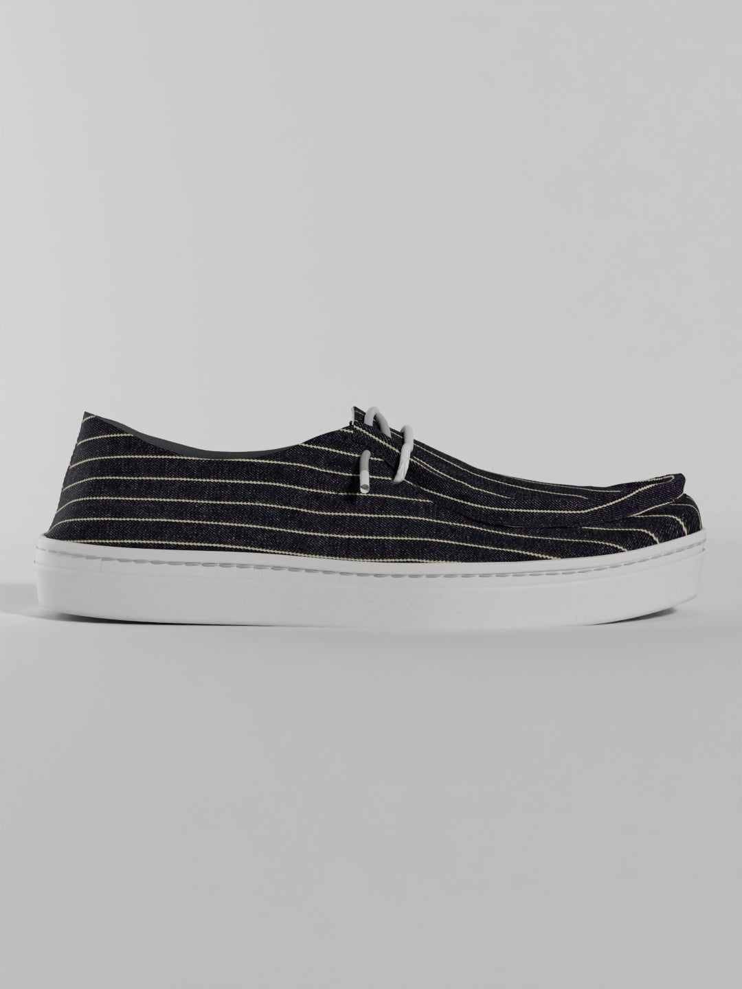 The Luna Dark Denim Pinstripe