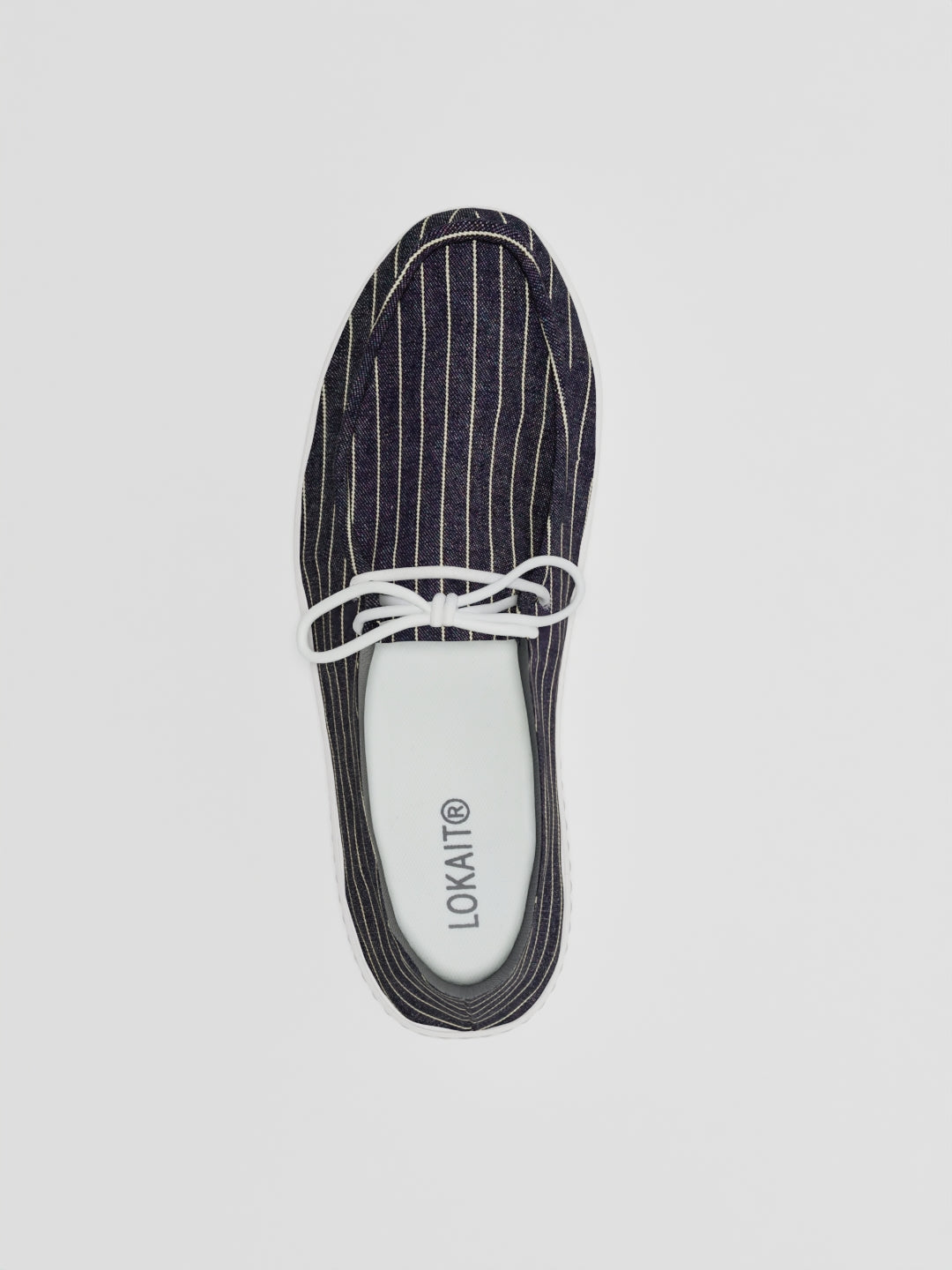 The Luna Dark Denim Pinstripe