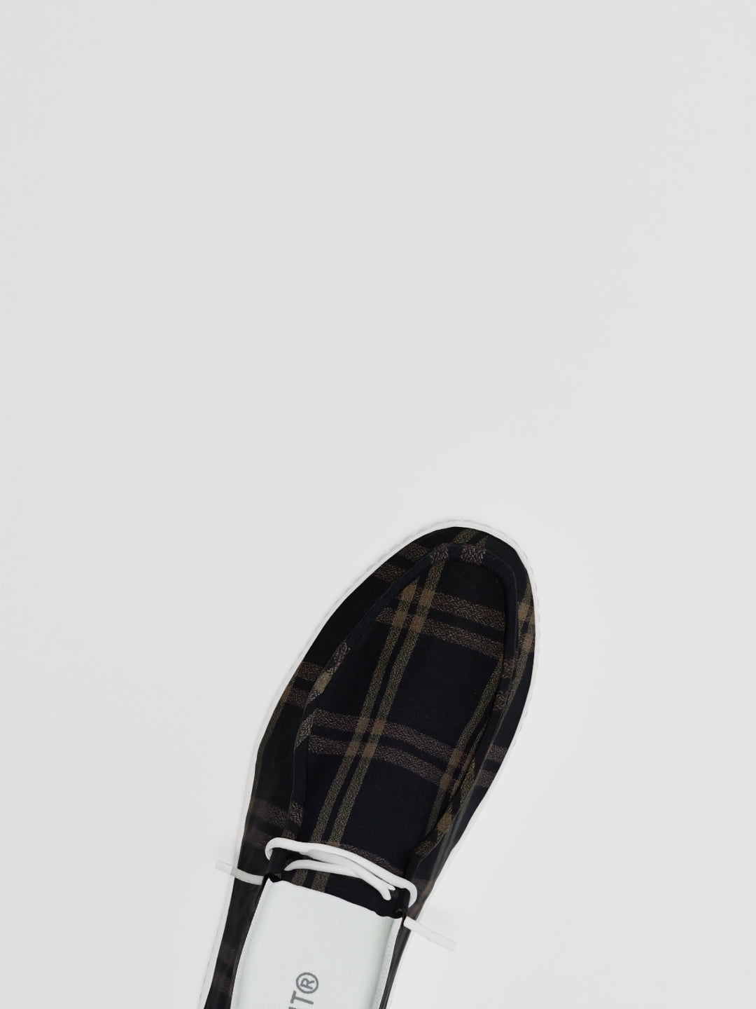 The Luna High Top Black and Beige Check