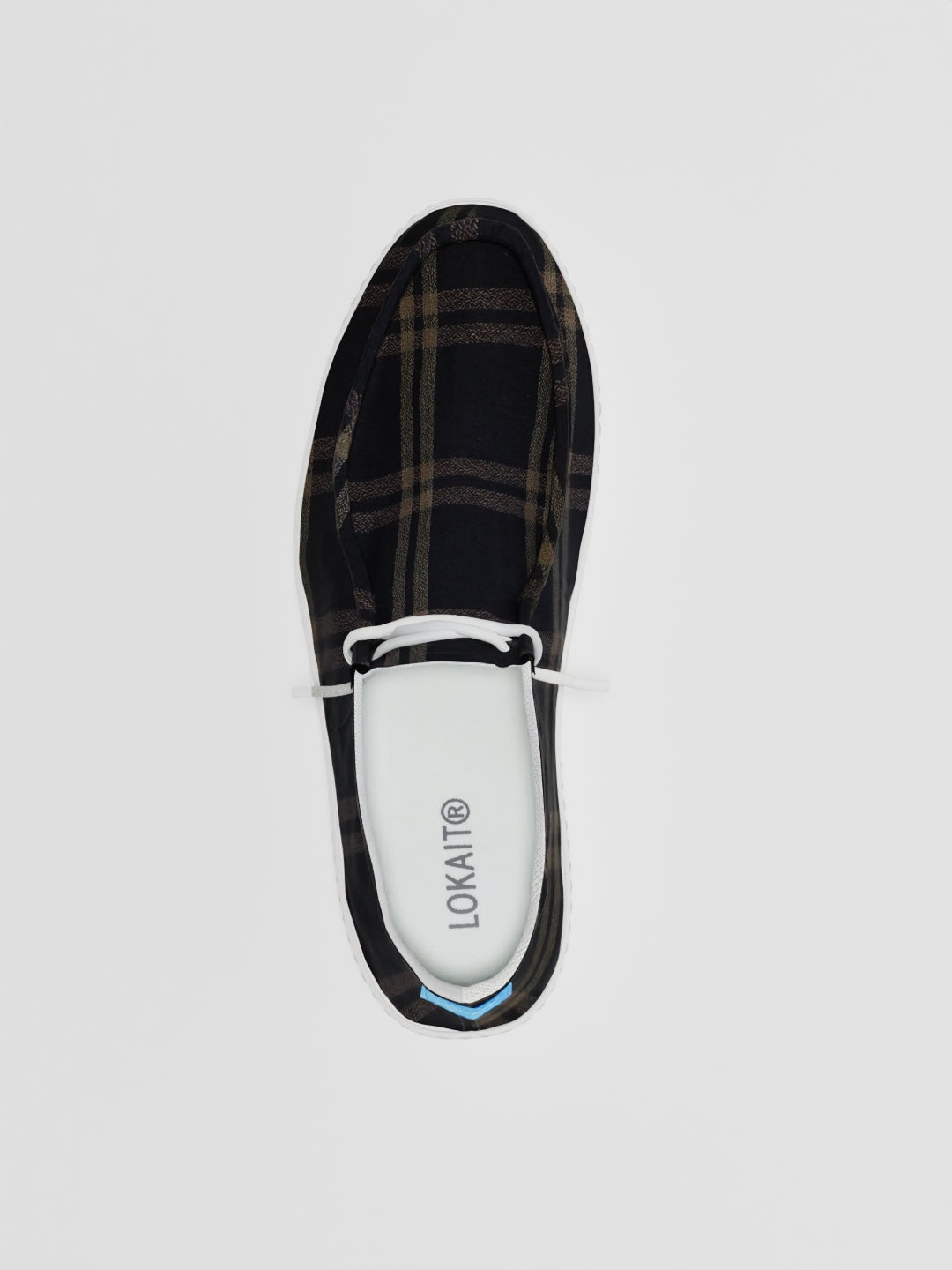 The Luna High Top Black and Beige Check