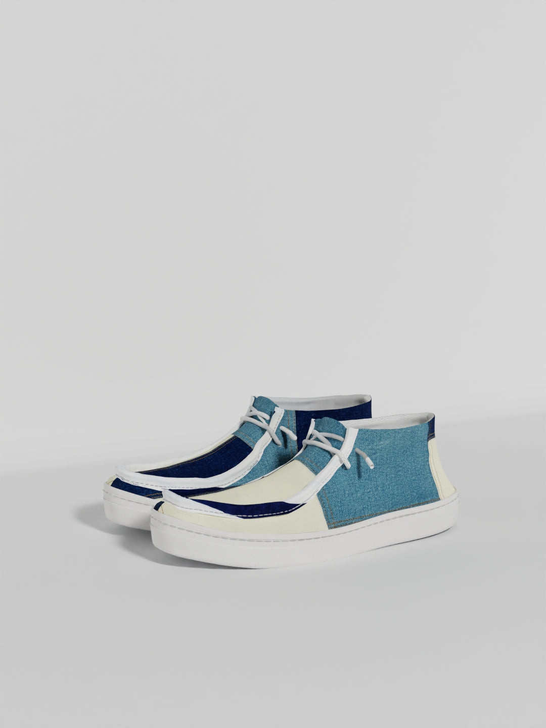The Luna High Top Denim Patch