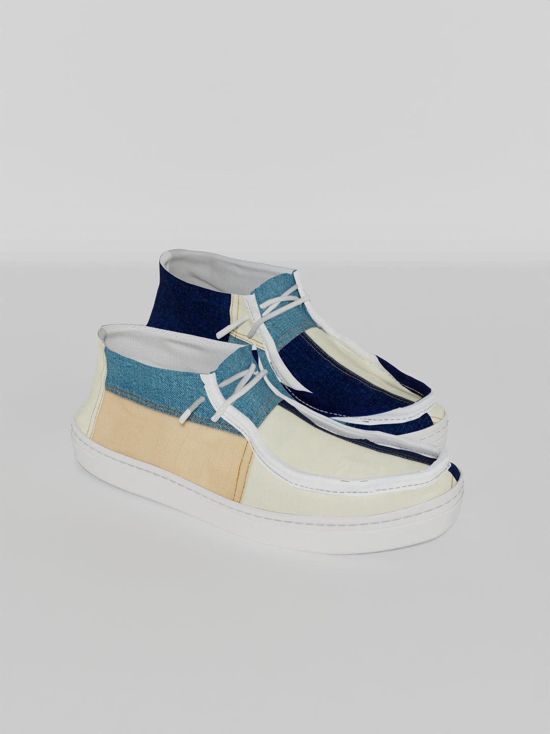 The Luna High Top Denim Patch