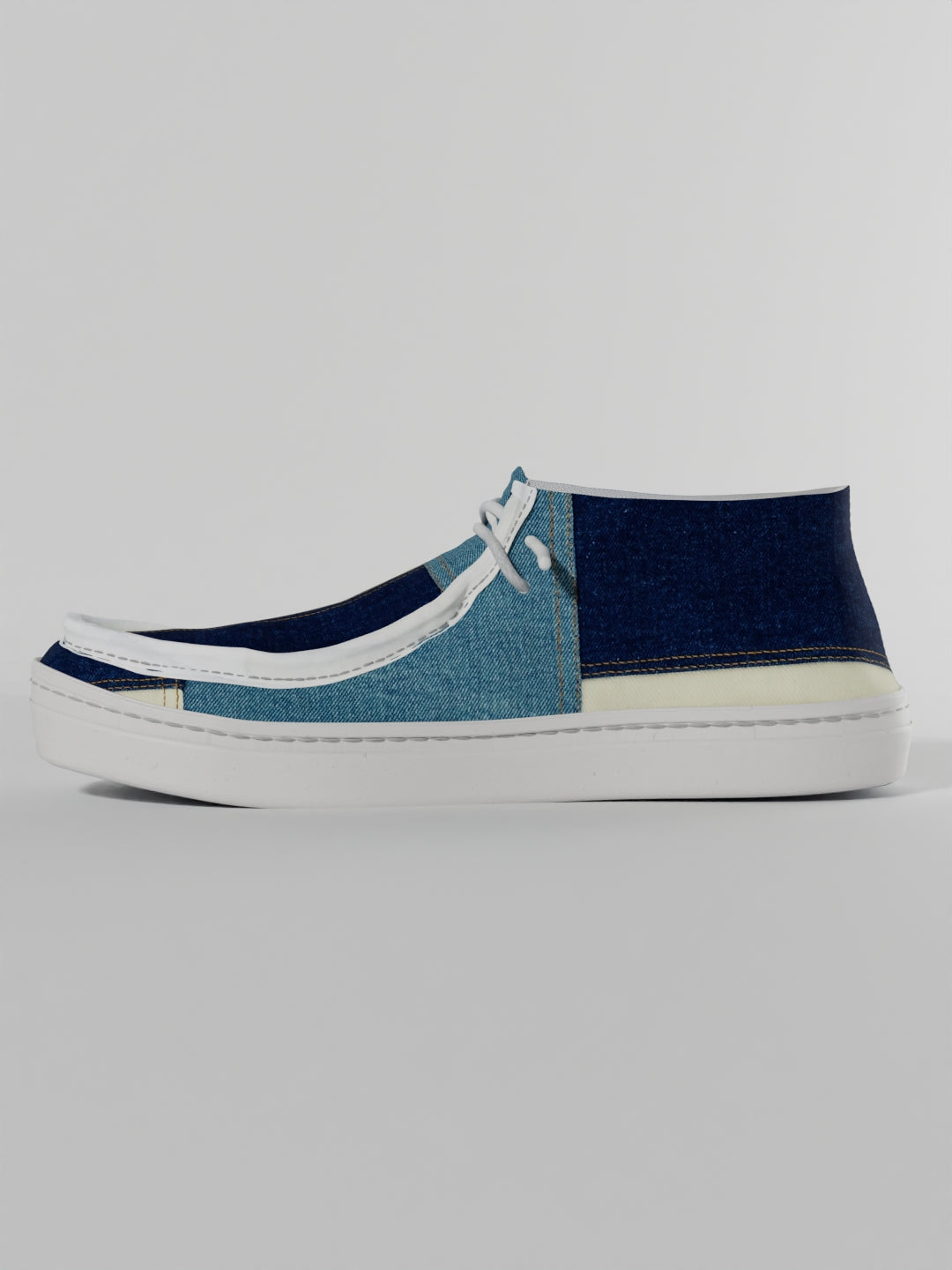 The Luna High Top Denim Patch