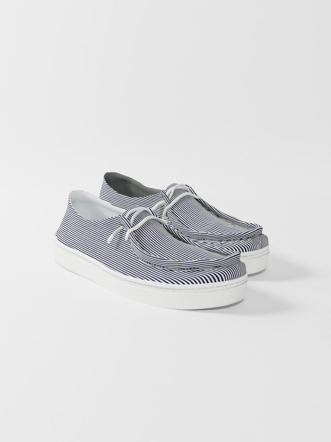 The Lusha Blue and White Line Stripes