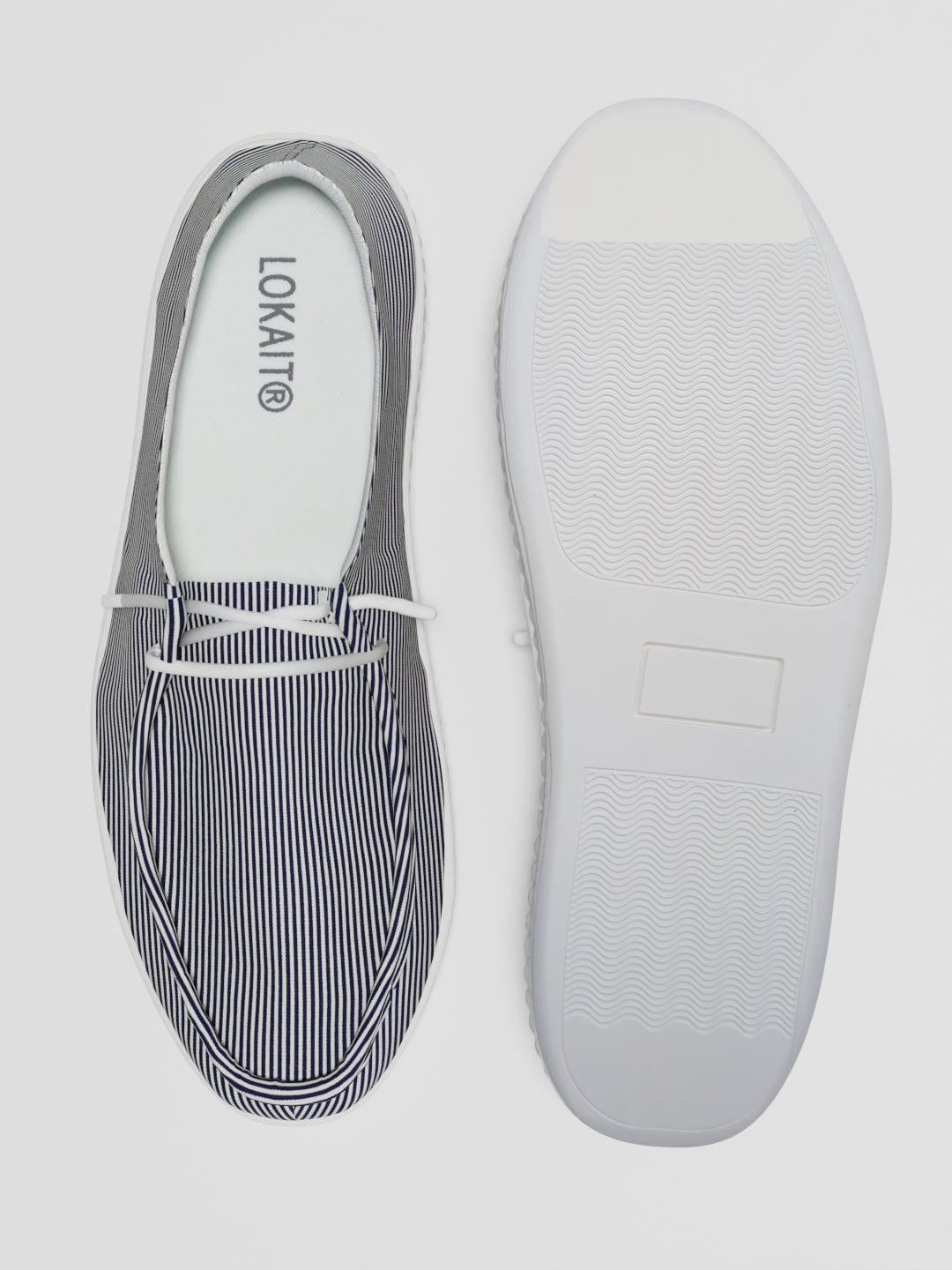 The Lusha Blue and White Line Stripes