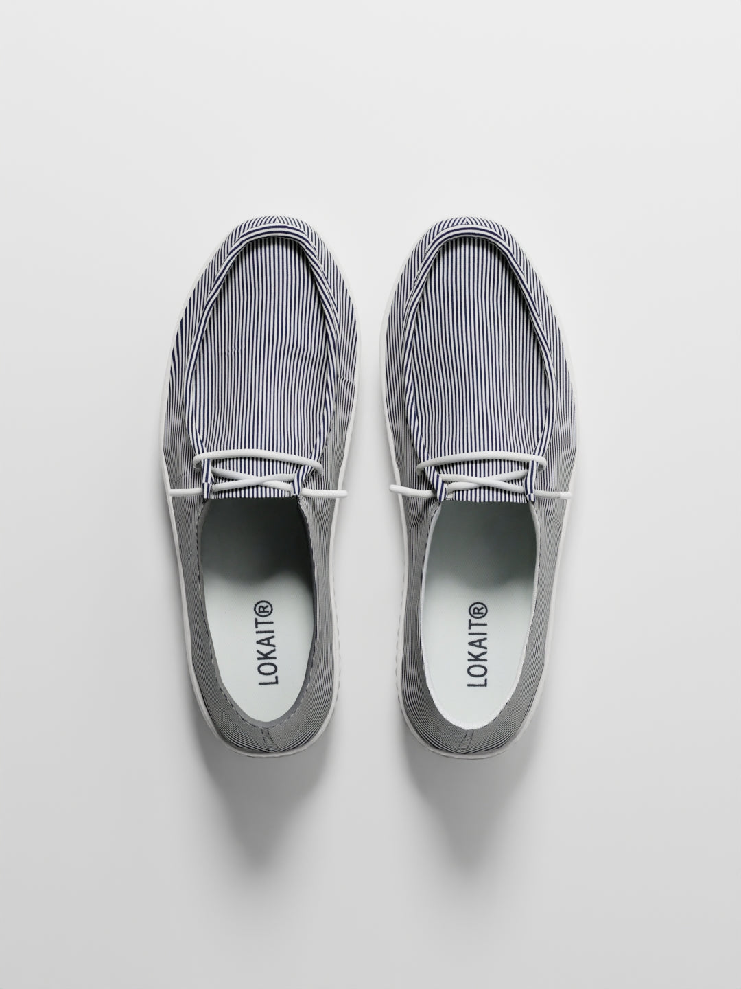 The Lusha Blue and White Line Stripes