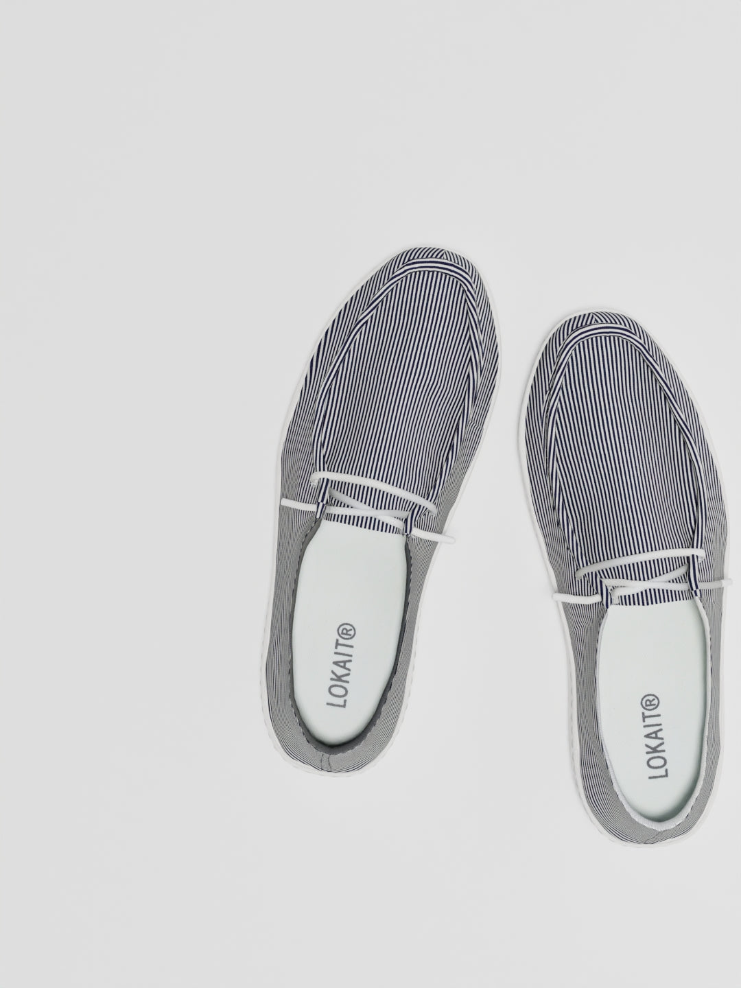 The Lusha Blue and White Line Stripes