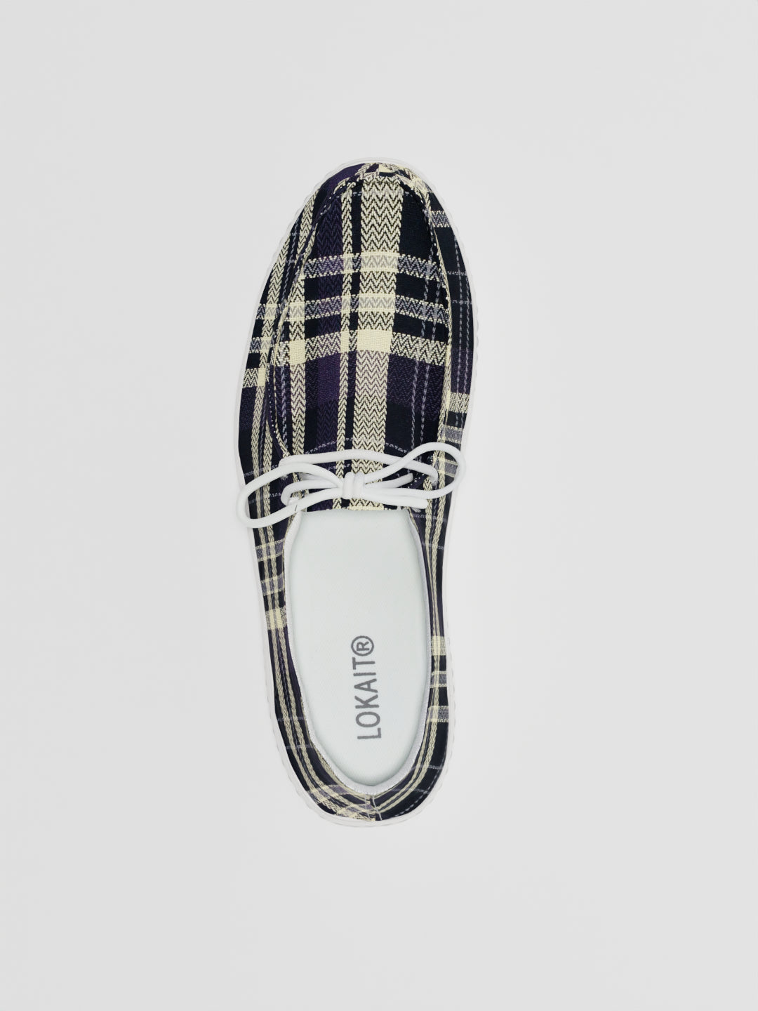 The Lusha Black and Purple Check
