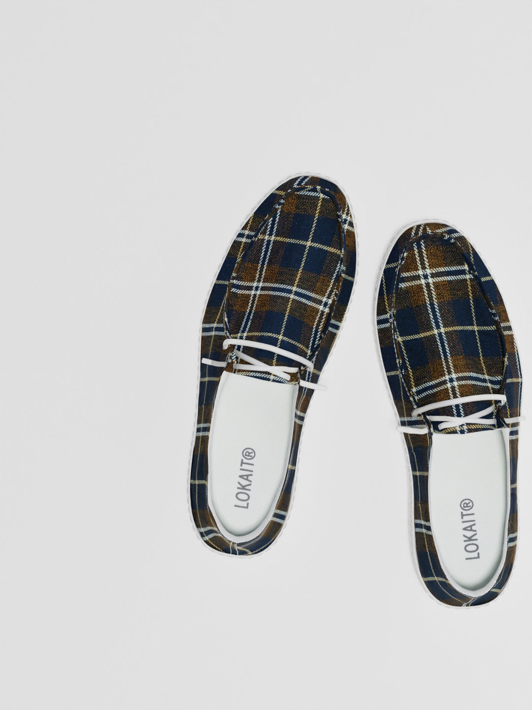 The Luna Navy and Brown Check