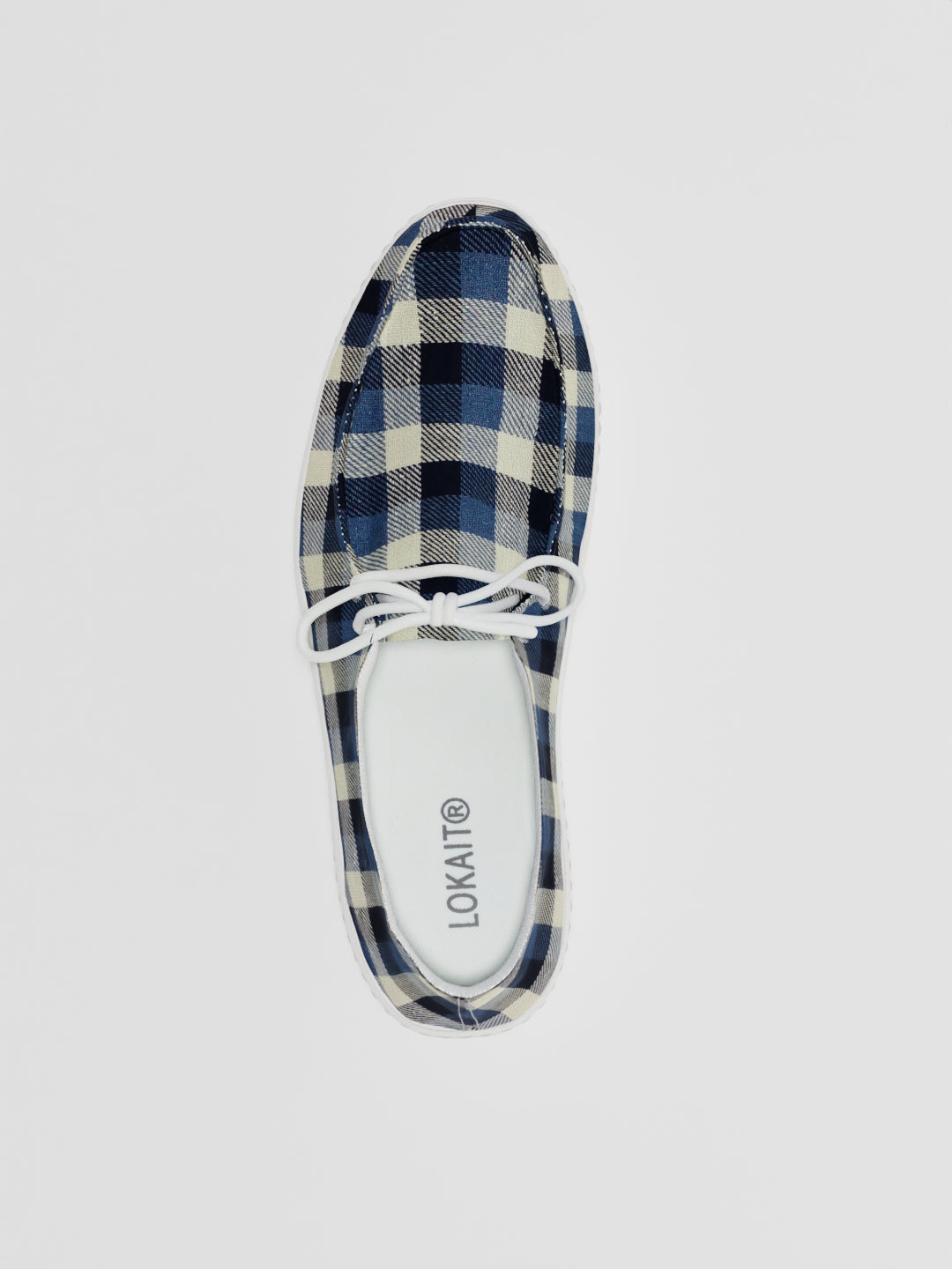 The Lusha Blue Grey Check
