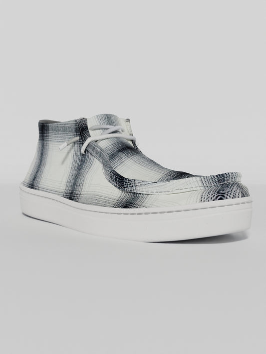 The White Tartan Woolen High Top
