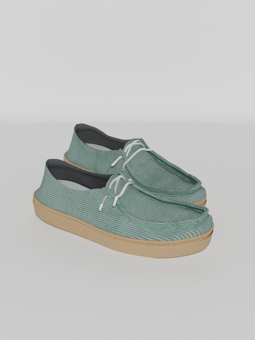 The Luna Blue Corduroy in Gum Sole