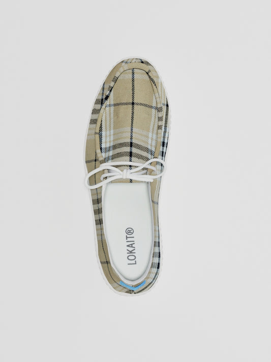 The Lusha Beige Check