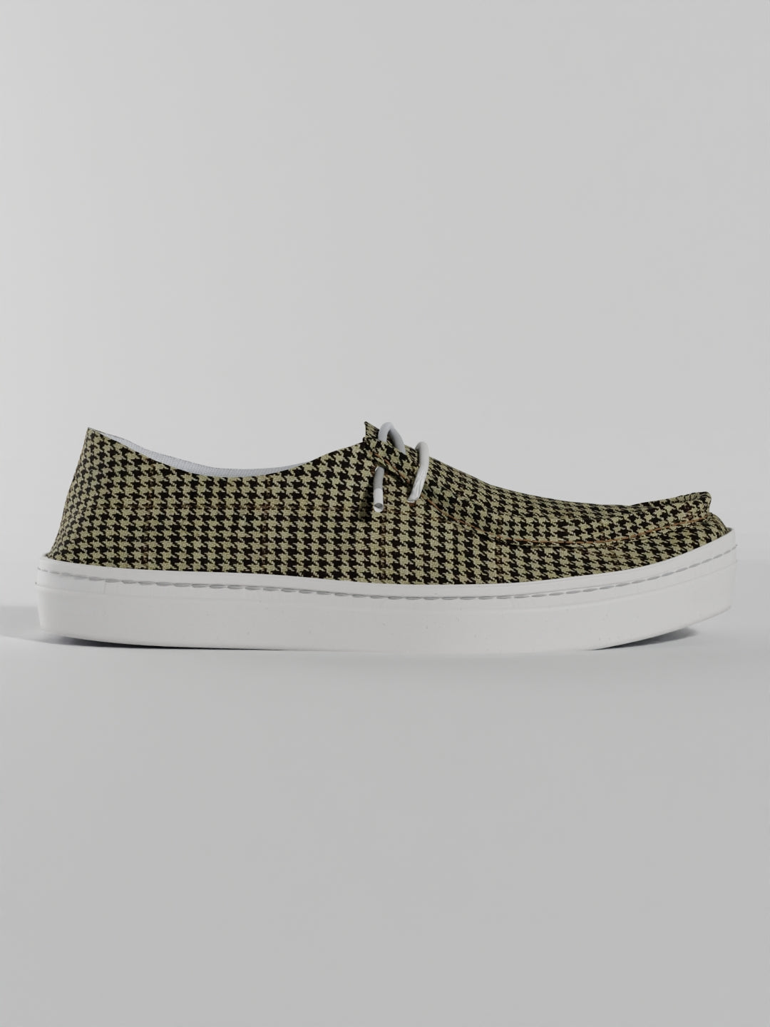 The Luna Beige Houndstooth Check