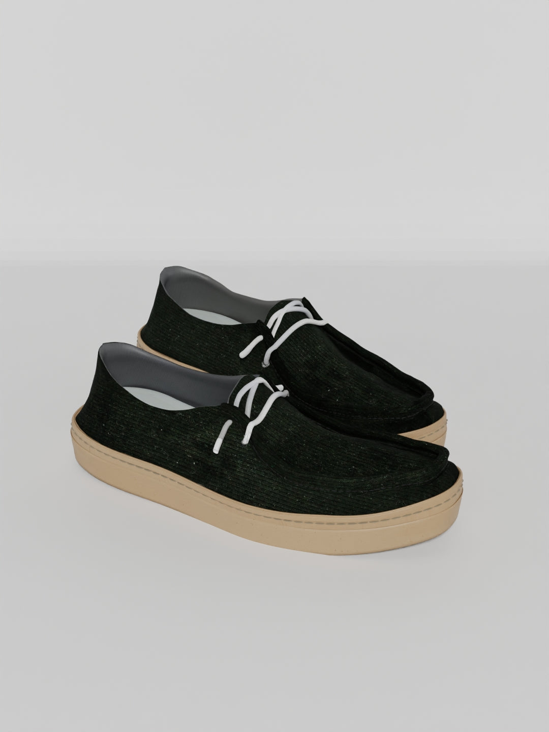 The Luna Black Corduroy in Gum Sole