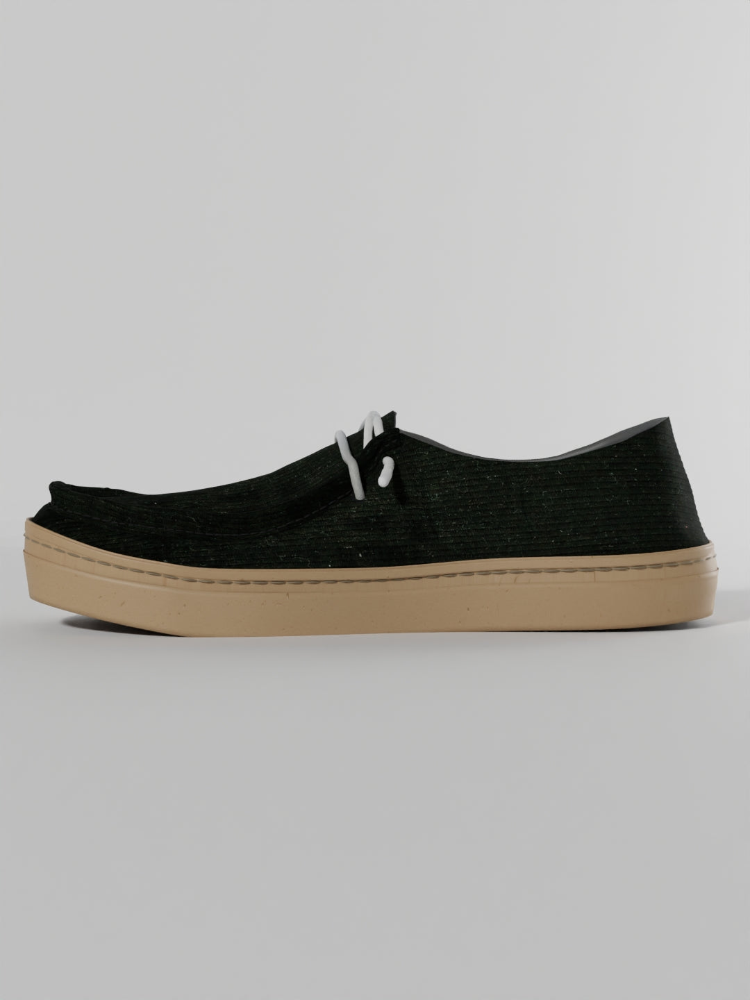 The Luna Black Corduroy in Gum Sole