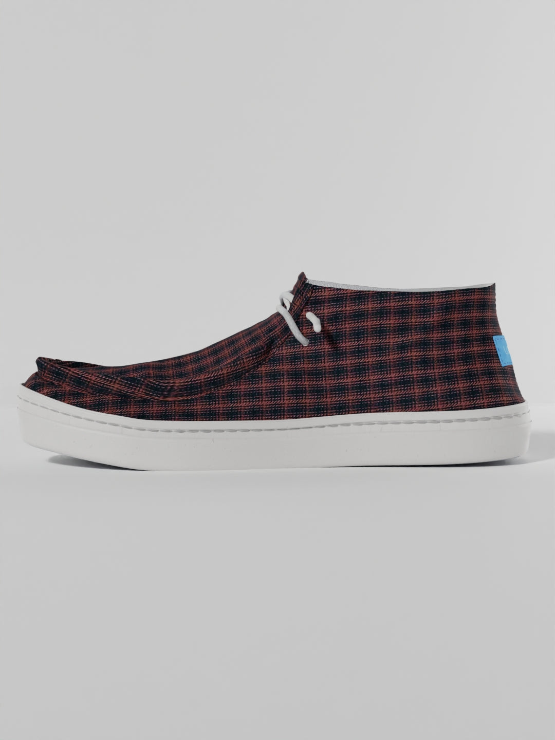 The Luna High Top Brown Small Check