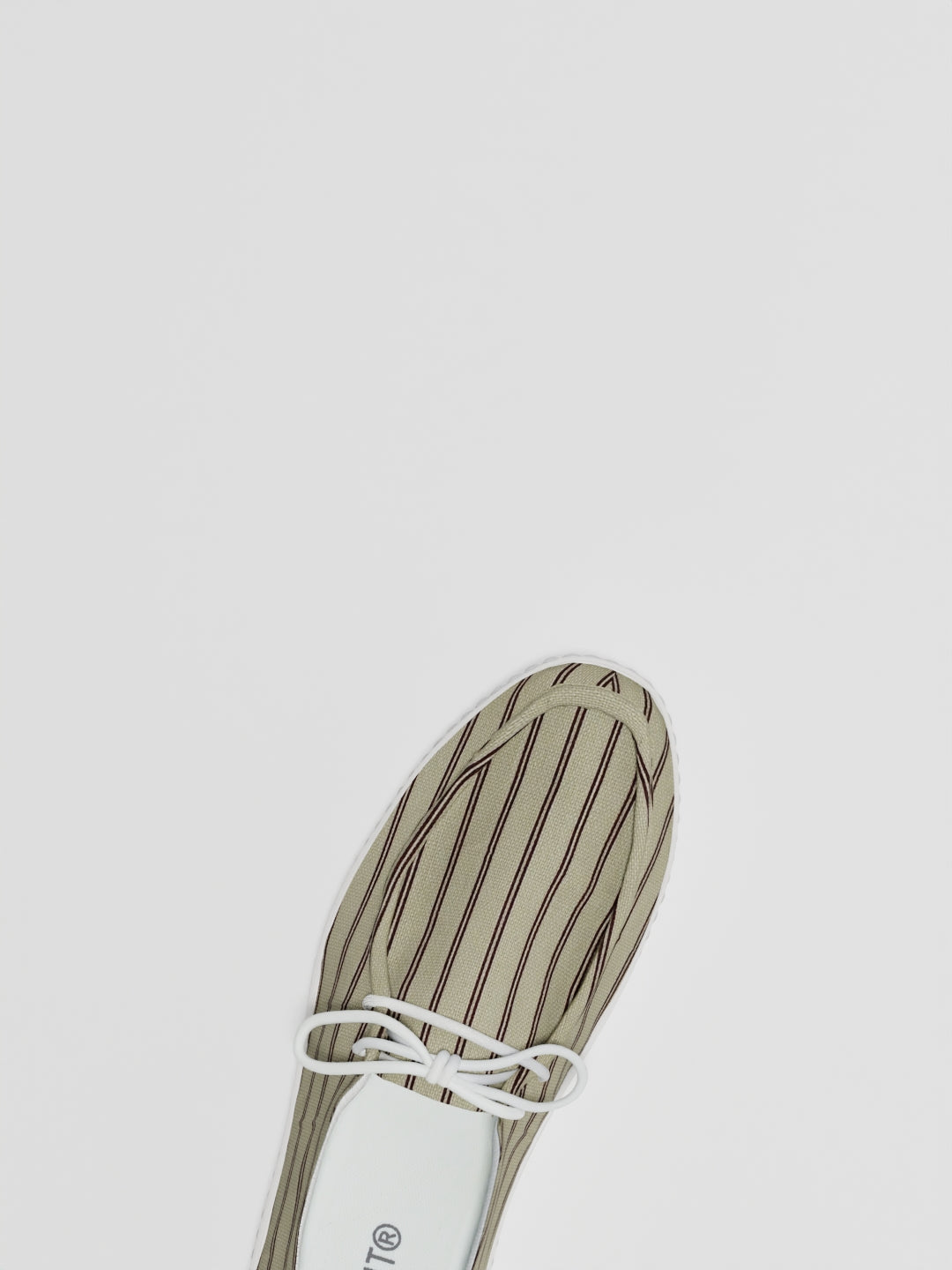 The Luna Beige & Red Stripes