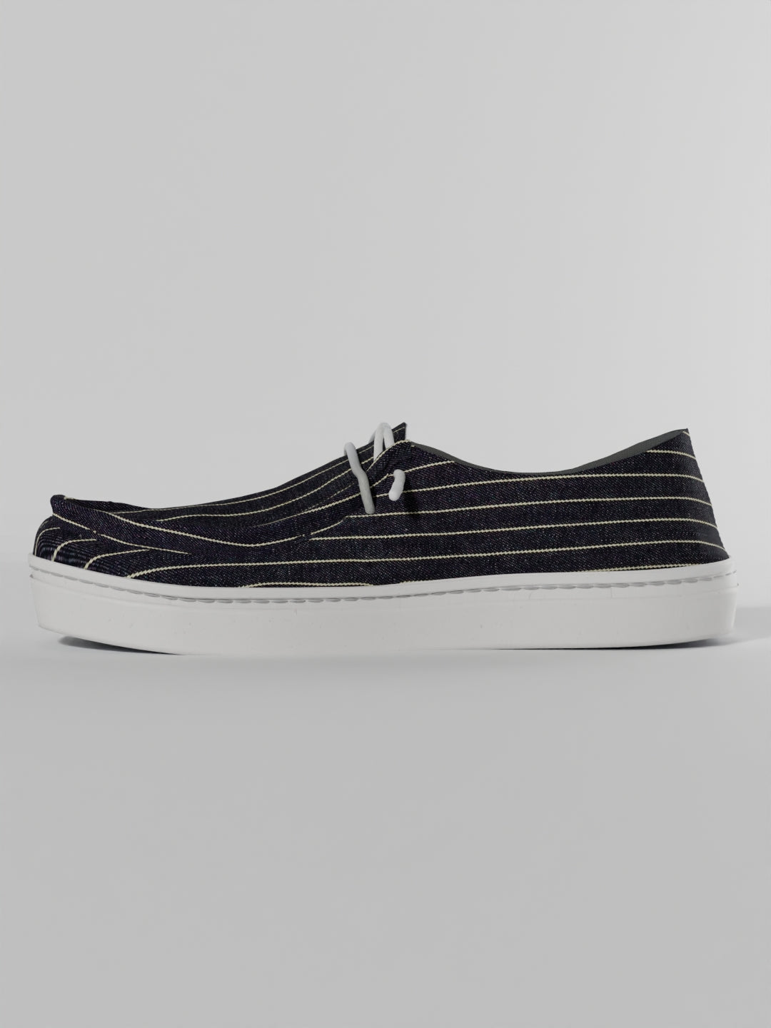 The Luna Dark Denim Pinstripe