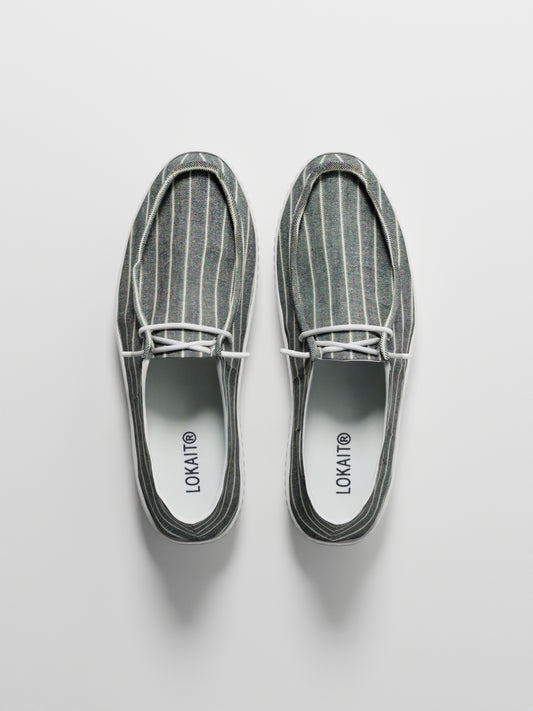 The Luna Dark Grey Stripes