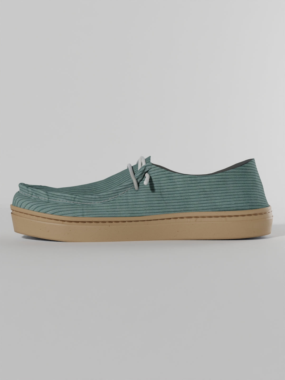 The Luna Blue Corduroy in Gum Sole